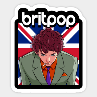 Britpop Mod Suit 90's Pop Rock Guitar Music Lovers Sticker